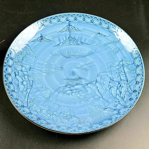 Accents Vintage Decorative Plate Blue Ceramic Earthenware Poshmark